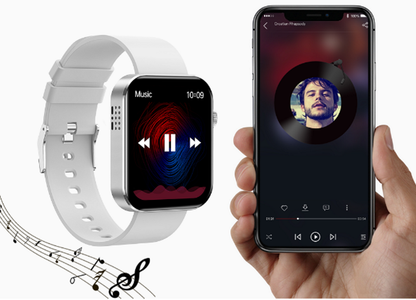 Ceas SmartWatch Inteligent Class Collection KN200 idealSTORE, Ecran tactil complet 1,72 Inch, Apelare prin Bluetooth, SMS, Android-IOS, Ritm cardiac, Ceas, Calorii, Distanta, Pedometru, Tensiune arteriala, IP68, Gasire Bratara-Telefon, Alb