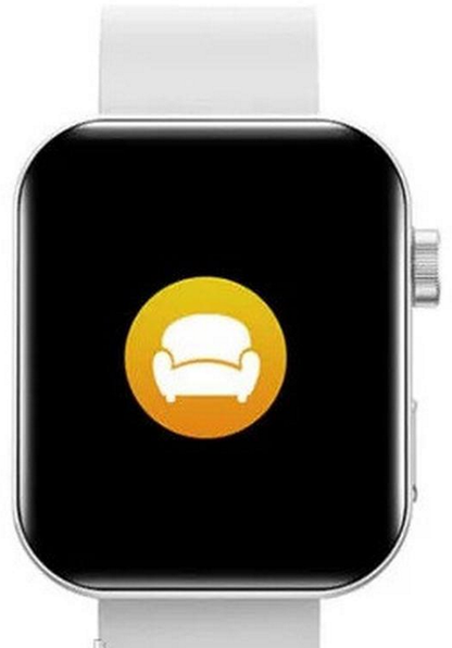 Ceas SmartWatch Inteligent Class Collection KN200 idealSTORE, Ecran tactil complet 1,72 Inch, Apelare prin Bluetooth, SMS, Android-IOS, Ritm cardiac, Ceas, Calorii, Distanta, Pedometru, Tensiune arteriala, IP68, Gasire Bratara-Telefon, Alb