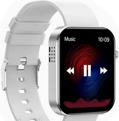 Ceas SmartWatch Inteligent Class Collection KN200 idealSTORE, Ecran tactil complet 1,72 Inch, Apelare prin Bluetooth, SMS, Android-IOS, Ritm cardiac, Ceas, Calorii, Distanta, Pedometru, Tensiune arteriala, IP68, Gasire Bratara-Telefon, Alb