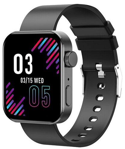 Ceas SmartWatch Inteligent Class Collection KN200 idealSTORE, Ecran tactil complet 1,72 Inch, Apelare prin Bluetooth, SMS, Android-IOS, Ritm cardiac, Ceas, Calorii, Distanta, Pedometru, Tensiune arteriala, IP68, Gasire Bratara-Telefon, Negru