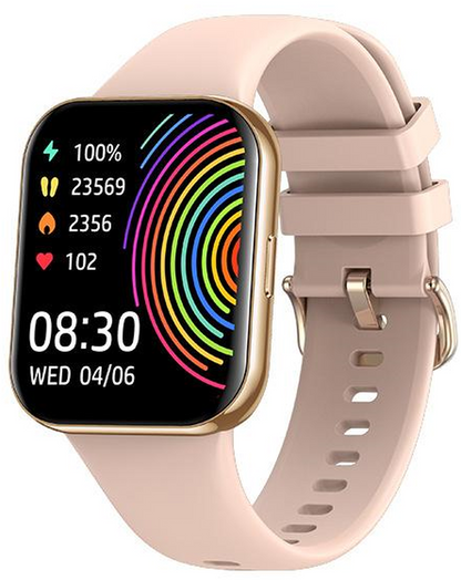 Ceas Smartwatch idealStore NovoDue, Apel Bluetooth, Muzica Bluetooth, Notificari SMS si Aplicatii Sociale, Monitorizare Sanatate, EKG, 20 Moduri Sportive, Memento Apa si Sedentarism, Rezistent la apa IP67, Silicon Gold
