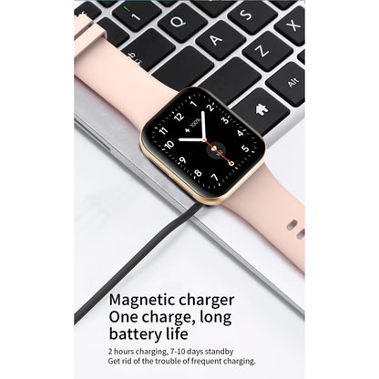 Ceas Smartwatch idealStore NovoDue, Apel Bluetooth, Muzica Bluetooth, Notificari SMS si Aplicatii Sociale, Monitorizare Sanatate, EKG, 20 Moduri Sportive, Memento Apa si Sedentarism, Rezistent la apa IP67, Silicon Gold