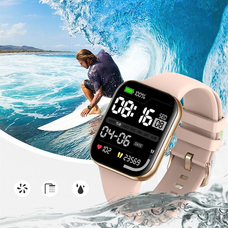 Ceas Smartwatch idealStore NovoDue, Apel Bluetooth, Muzica Bluetooth, Notificari SMS si Aplicatii Sociale, Monitorizare Sanatate, EKG, 20 Moduri Sportive, Memento Apa si Sedentarism, Rezistent la apa IP67, Silicon Gold