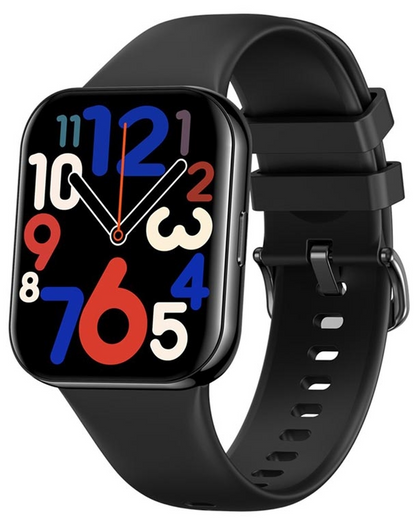 Ceas Smartwatch idealStore NovoDue, Apel Bluetooth, Muzica Bluetooth, Notificari SMS si Aplicatii Sociale, Monitorizare Sanatate, EKG, 20 Moduri Sportive, Memento Apa si Sedentarism, Rezistent la apa IP67, Silicon Negru