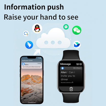 Ceas Smartwatch idealStore NovoDue, Apel Bluetooth, Muzica Bluetooth, Notificari SMS si Aplicatii Sociale, Monitorizare Sanatate, EKG, 20 Moduri Sportive, Memento Apa si Sedentarism, Rezistent la apa IP67, Silicon Negru