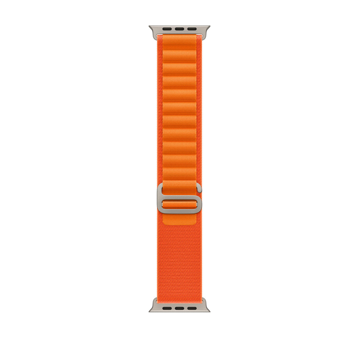 Bratara NylonStrap compatibila Smartwatch Ultra Watch IdealStore, Textila, Fara cusaturi, Dimensiune 49 mm, Orange Edition