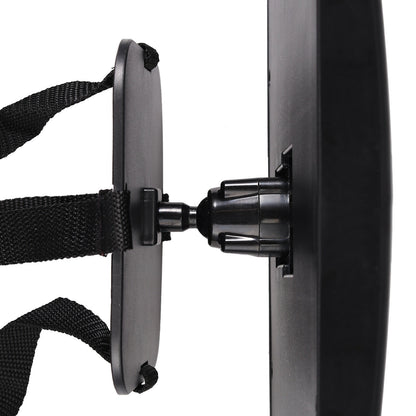 Oglinda auto Rotativa pentru bebe idealSTORE, Mega Kids Mirror, Dimensiuni 19 x 30 cm, Convexa, ceea ce creste unghiurile de vizualizare a bebelusului, Ideala pentru calatorii