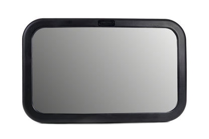 Oglinda auto Rotativa pentru bebe idealSTORE, Mega Kids Mirror, Dimensiuni 19 x 30 cm, Convexa, ceea ce creste unghiurile de vizualizare a bebelusului, Ideala pentru calatorii