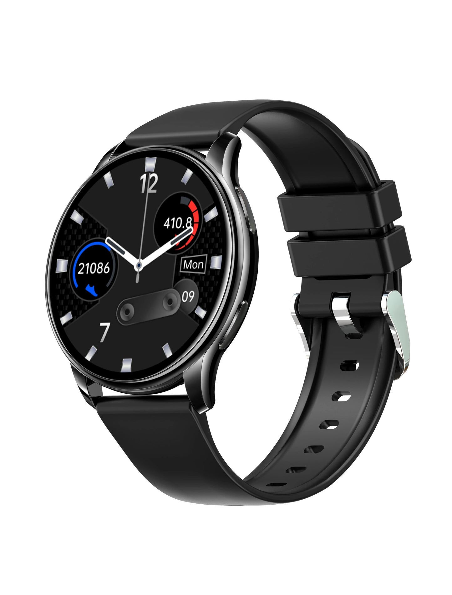 Ceas Smartwatch NEW oPPoS idealStore, Rezistent la Apa, Ecran HD 1.32 inch, Termometru, Notificari Apeluri/Mesaje/App, Frecventa Cardiaca, Somn, Memento Menstrual, Multi Sport, iOS si Android, Culoare Negru