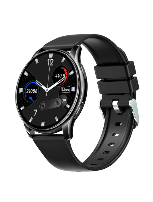 Ceas Smartwatch OPPOS idealStore, Ecran HD 1.32 inch, Notificari Apeluri/Mesaje/App, Rezistent la Apa, Monitor Frecventa Cardiaca, Somn, Momento Menstrual, Termometru Corporal, Multi Sport, Compatibil iOS si Android, Negru