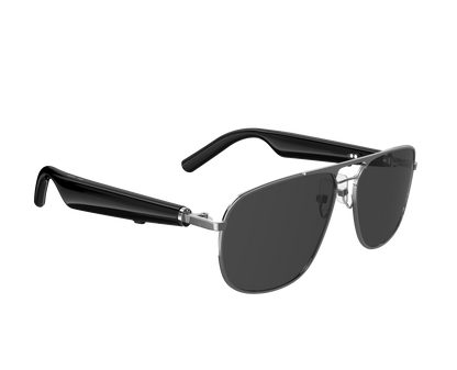 Ochelari de Soare Inteligenti Optimo Star idealSTORE, Bluetooth V5.0, Android/IOS, 2 Difuzoare, Voice Assistant, Apel Audie Smart, Control Muzica, Functie Camera, UV400, Impermeabili, Lentile Polarizate, Sistem Anti-Orbire, Autonomie Mare