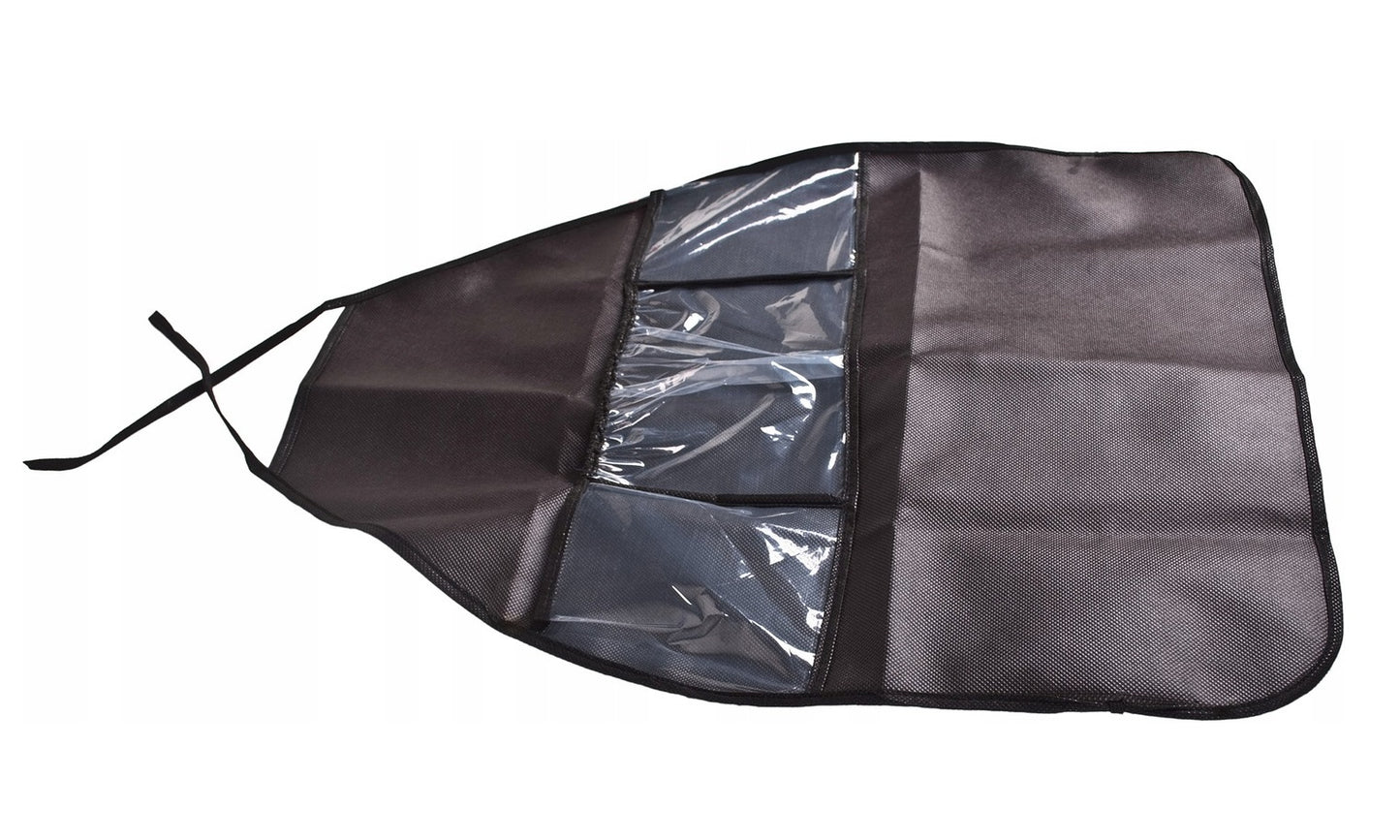 Organizator pentru Scaun auto IDL, o protectie excelenta a scaunului pentru masina impotriva murdariei si a tuturor deteriorarilor pentru tapiterie, Faciliteaza depozitarea accesoriilor necesare pentru copil si organizarea spatiului in masina, Negru