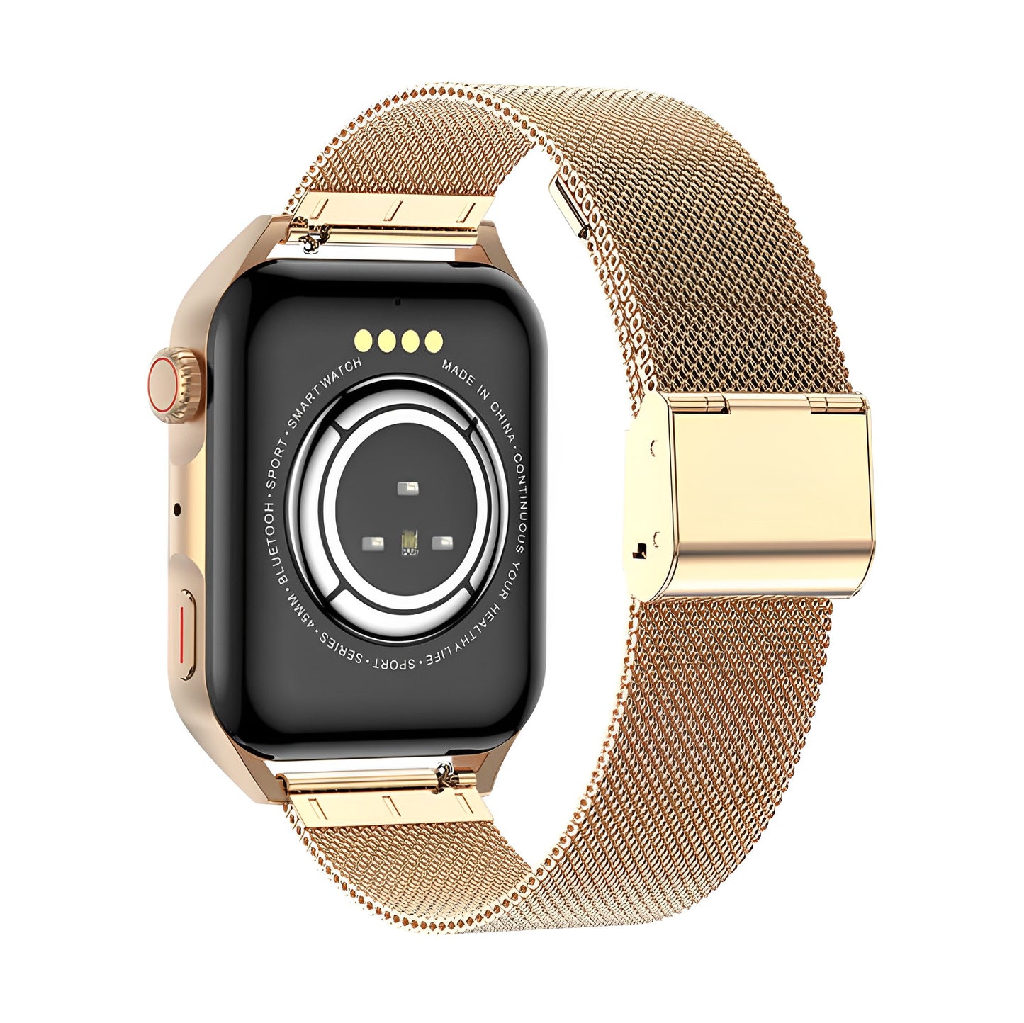 Ceas Smartwatch NEW Oro IdealStore, Ecran Tactil 1.78 inch, Preluare Apeluri si Mesaje, Bluetooth, Monitor Ritm Cardiac si Somn, Multi-Sport, Difuzor si Microfon, IP67, Alarma, Android-IOS, Long Battery, Gold Metalic