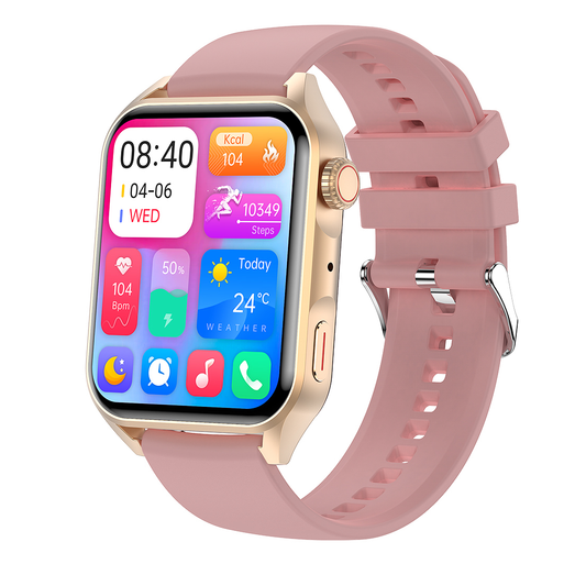 Ceas Smartwatch Oro Collection IdealStore, Ecran Tactil 1.78 inch, Preluare Apeluri si Mesaje Bluetooth, Monitorizare Ritm Cardiac si Somn, Multi-Sport, Difuzor si Microfon incorporat, IP67, Alarma, Android-IOS, Long Battery, Gold Edition