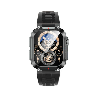 Ceas SmartWatch OXIMAN idealSTORE, Ecran Full Touch IPS 2, 02 inch, Blouetooth Call, Android/IOS, Control Muzical, Multi Sport Vreme, Fitness Traker, IP68, Notificari Mesaje, Apeluri, Asistent Vocal, Monitorizeaza, Tensiunea Arteriala, Somn, Oxigen