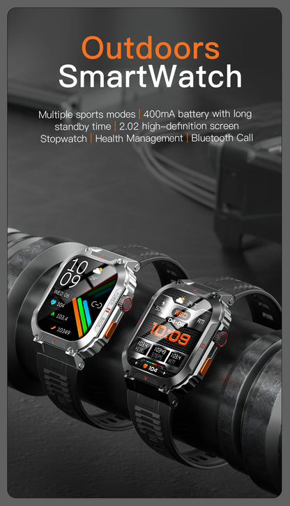 Ceas SmartWatch OXIMAN idealSTORE, Ecran Full Touch IPS 2, 02 inch, Blouetooth Call, Android/IOS, Control Muzical, Multi Sport Vreme, Fitness Traker, IP68, Notificari Mesaje, Apeluri, Asistent Vocal, Monitorizeaza, Tensiunea Arteriala, Somn, Oxigen