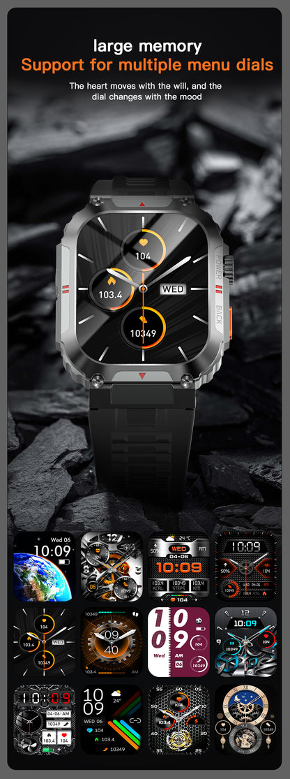 Ceas SmartWatch OXIMAN idealSTORE, Ecran Full Touch IPS 2, 02 inch, Blouetooth Call, Android/IOS, Control Muzical, Multi Sport Vreme, Fitness Traker, IP68, Notificari Mesaje, Apeluri, Asistent Vocal, Monitorizeaza, Tensiunea Arteriala, Somn, Oxigen
