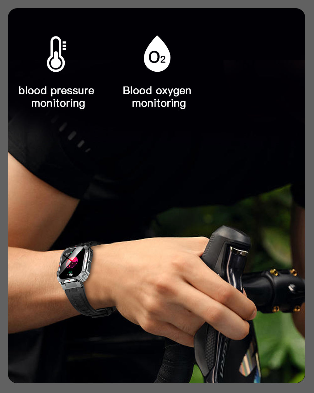 Ceas SmartWatch OXIMAN idealSTORE, Ecran Full Touch IPS 2, 02 inch, Blouetooth Call, Android/IOS, Control Muzical, Multi Sport Vreme, Fitness Traker, IP68, Notificari Mesaje, Apeluri, Asistent Vocal, Monitorizeaza, Tensiunea Arteriala, Somn, Oxigen