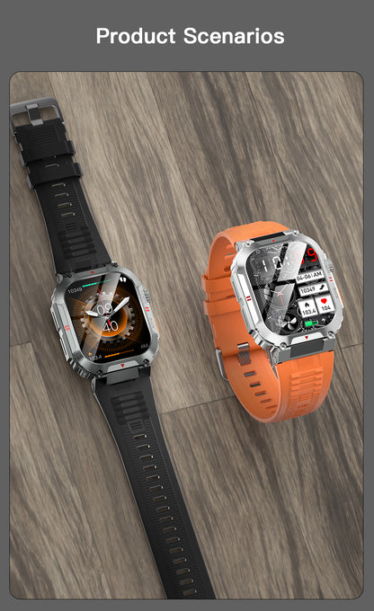 Ceas SmartWatch OXIMAN idealSTORE, Ecran Full Touch IPS 2, 02 inch, Blouetooth Call, Android/IOS, Control Muzical, Multi Sport Vreme, Fitness Traker, IP68, Notificari Mesaje, Apeluri, Asistent Vocal, Monitorizeaza, Tensiunea Arteriala, Somn, Oxigen