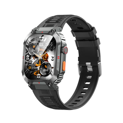 Ceas SmartWatch OXIMAN idealSTORE, Ecran Full Touch IPS 2, 02 inch, Blouetooth Call, Android/IOS, Control Muzical, Multi Sport Vreme, Fitness Traker, IP68, Notificari Mesaje, Apeluri, Asistent Vocal, Monitorizeaza, Tensiunea Arteriala, Somn, Oxigen
