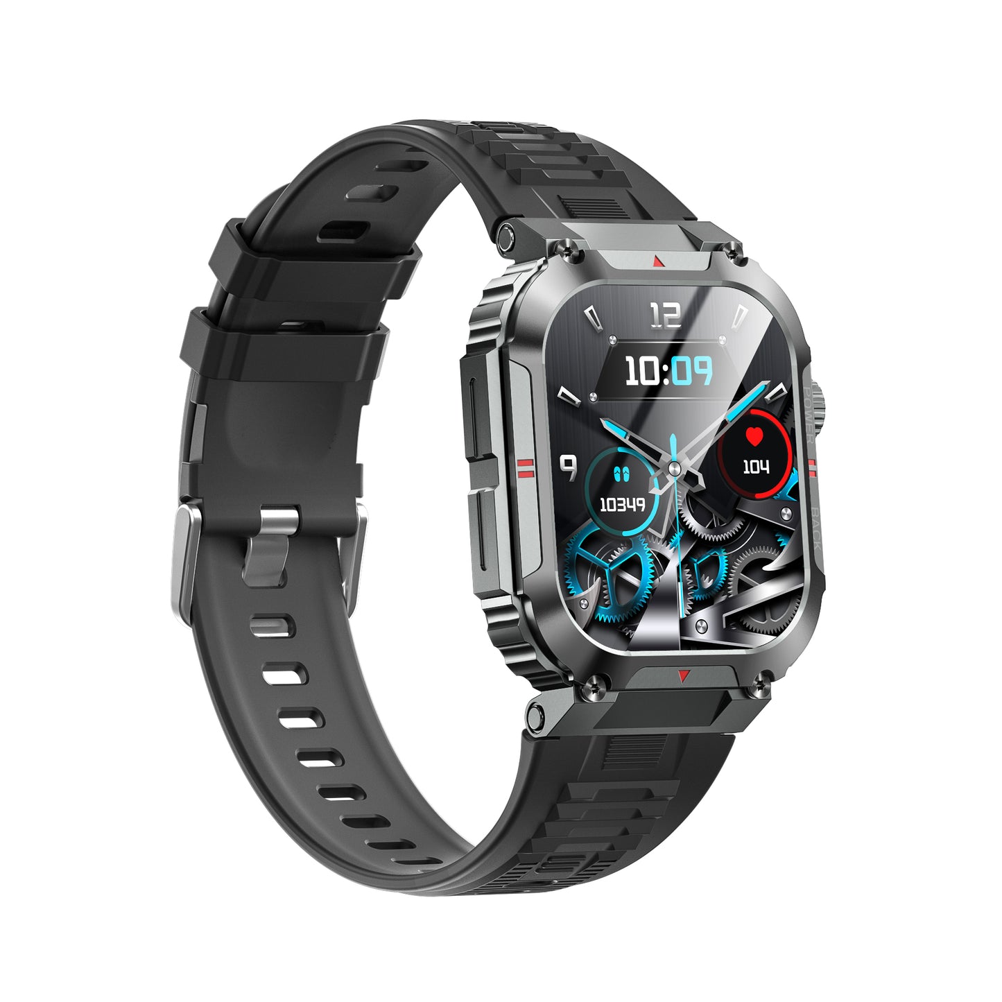 Ceas SmartWatch OXIMAN idealSTORE, Ecran Full Touch IPS 2, 02 inch, Blouetooth Call, Android/IOS, Control Muzical, Multi Sport Vreme, Fitness Traker, IP68, Notificari Mesaje, Apeluri, Asistent Vocal, Monitorizeaza, Tensiunea Arteriala, Somn, Oxigen