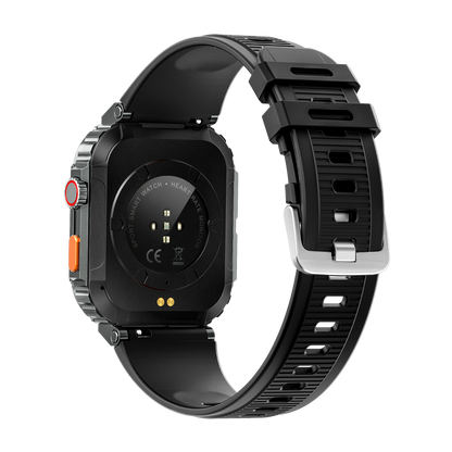 Ceas SmartWatch OXIMAN idealSTORE, Ecran Full Touch IPS 2, 02 inch, Blouetooth Call, Android/IOS, Control Muzical, Multi Sport Vreme, Fitness Traker, IP68, Notificari Mesaje, Apeluri, Asistent Vocal, Monitorizeaza, Tensiunea Arteriala, Somn, Oxigen