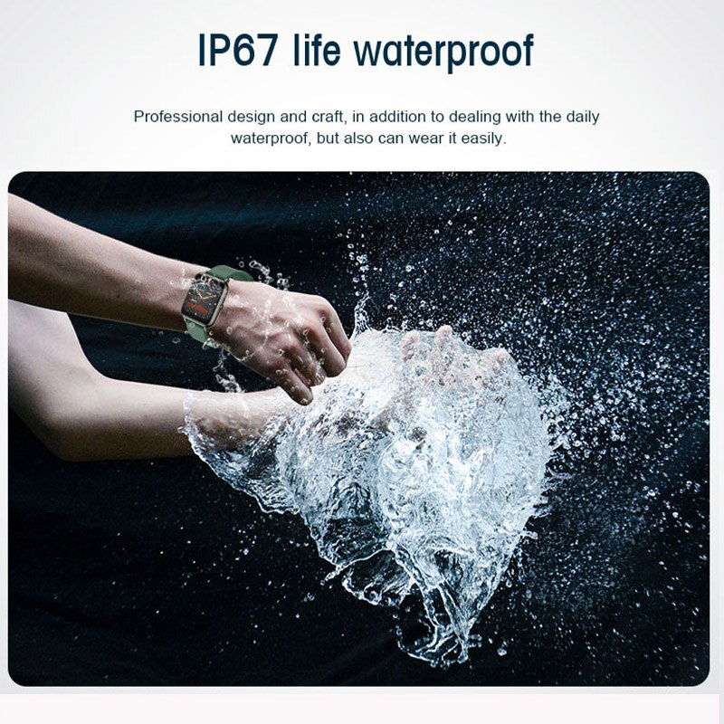 Ceas SmartWatch Plus Bakeey idealStore, Rezistent la Apa, Control Camera, Monitorizare Ritm Cardiac, Tesiune Arteriala, Pulsoximetru, Culoare Alb