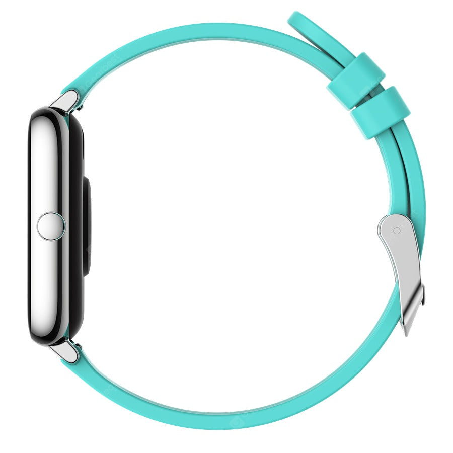 Ceas SmartWatch Plus Bakeey idealStore, Rezistent la Apa, Control Camera, Monitorizare Ritm Cardiac, Tesiune Arteriala, Pulsoximetru, Culoare Albastru