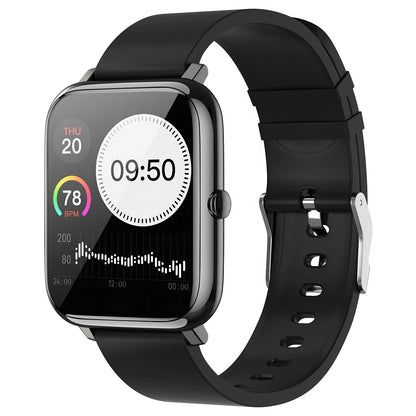 Ceas SmartWatch Plus Bakeey idealStore, Rezistent la Apa, Control Camera, Monitorizare Ritm Cardiac, Tesiune Arteriala, Pulsoximetru, Culoare Negru