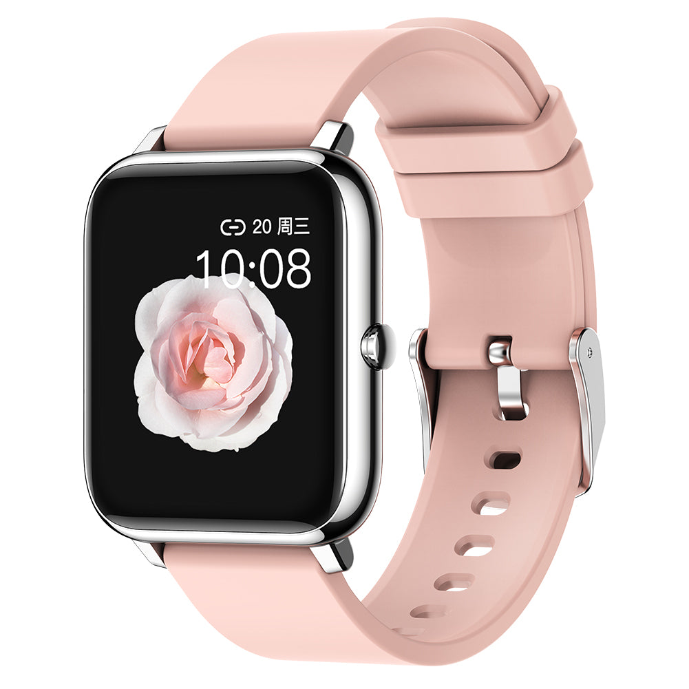 Ceas SmartWatch Plus Bakeey idealStore, Rezistent la Apa, Control Camera, Monitorizare Ritm Cardiac, Tesiune Arteriala, Pulsoximetru, Culoare Roz