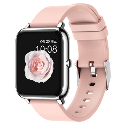 Ceas SmartWatch Plus Bakeey idealStore, Rezistent la Apa, Control Camera, Monitorizare Ritm Cardiac, Tesiune Arteriala, Pulsoximetru, Culoare Roz