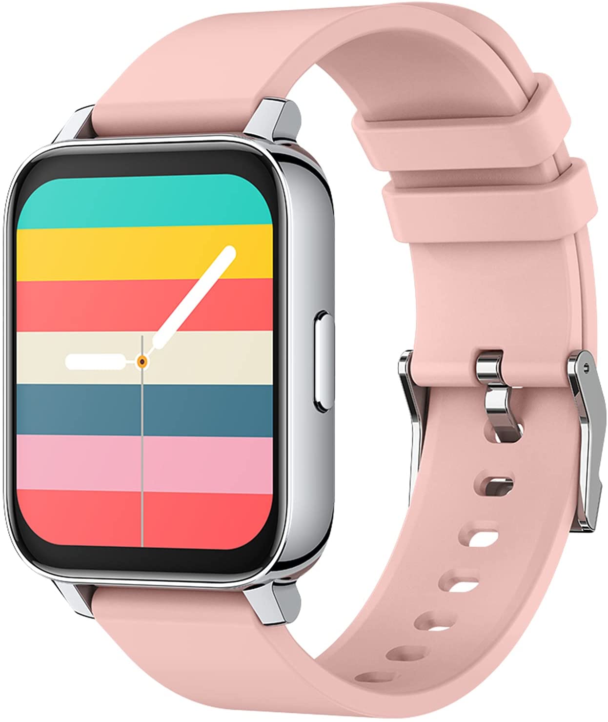 Smartwatch idealStore XBest, Ecran HD Curbat 3D, Notificari, Functii de Sanatate, Monitorizare Tensiune, Oxigen, Ritm Cardiac, Roz