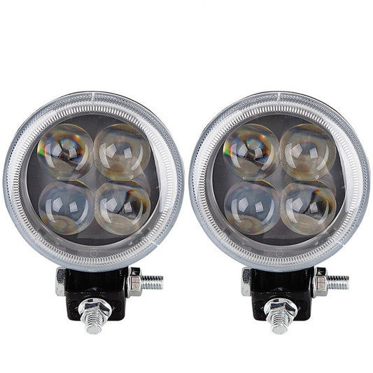Proiector LED 12W SPOT 4D cu angel eyes 12/24V