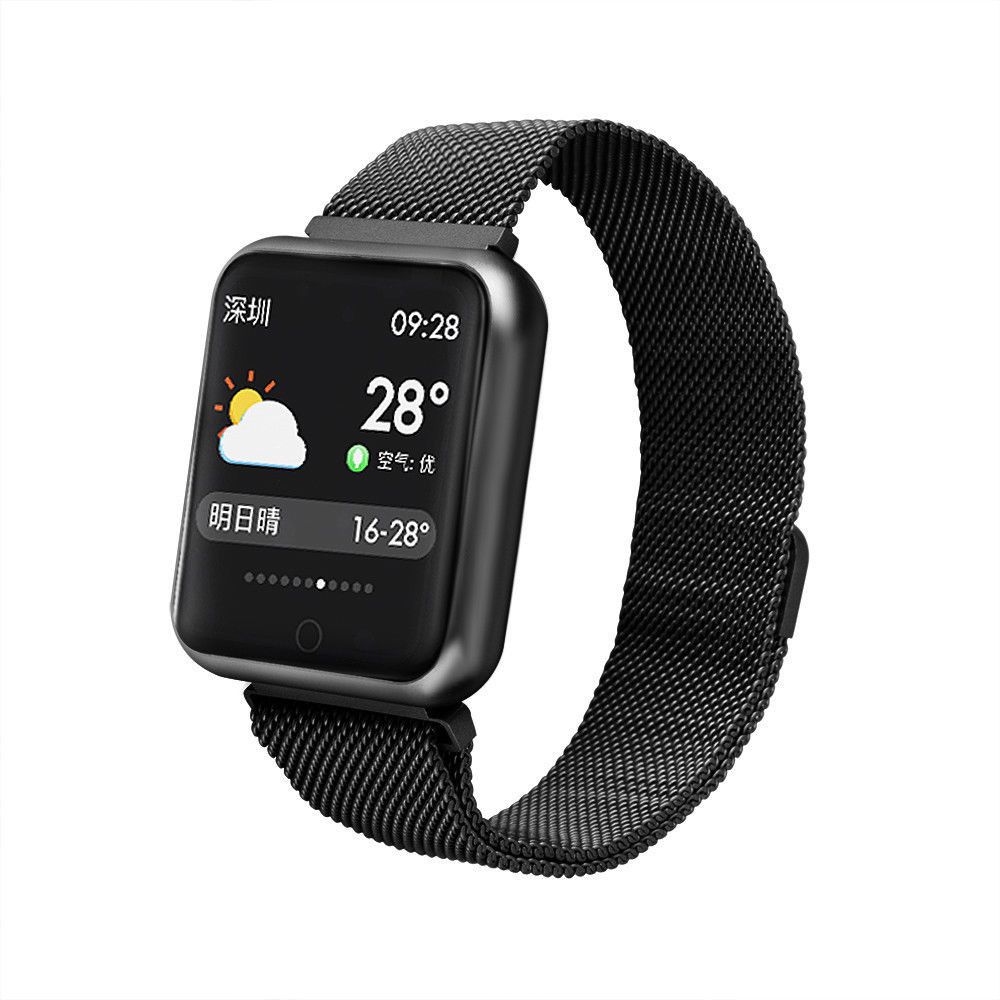 Smartwatch IDL Prestige 68 cu bratara metalica, Display de 1.3 inch IPS color Tactil, Monitorizare Ritm Cardiac, Presiune Vasculara, Incarcare Magnetica, Bluetooth 4.0, Android 4.4 / IoS 9.0, Culoare Negru