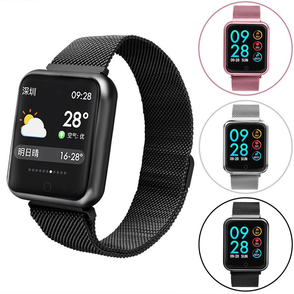 Smartwatch IDL Prestige 68 cu bratara metalica, Display de 1.3 inch IPS color Tactil, Monitorizare Ritm Cardiac, Presiune Vasculara, Incarcare Magnetica, Bluetooth 4.0, Android 4.4 / IoS 9.0, Culoare Negru
