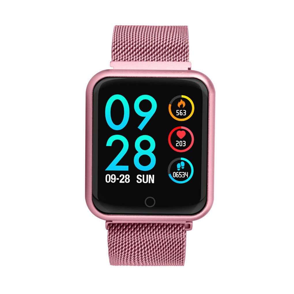 Smartwatch IDL Prestige 68 cu bratara metalica, Display de 1.3 inch IPS color Tactil, Monitorizare Ritm Cardiac, Presiune Vasculara, Incarcare Magnetica, Bluetooth 4.0, Android 4.4 / IoS 9.0, Culoare Pink