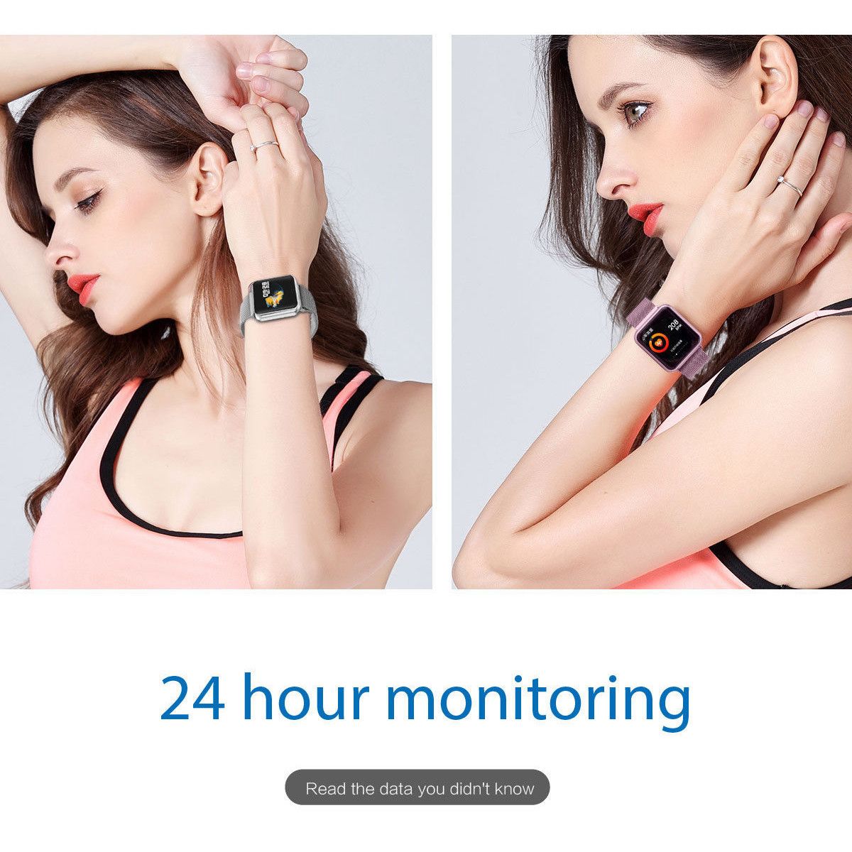 Smartwatch IDL Prestige 68 cu bratara metalica, Display de 1.3 inch IPS color Tactil, Monitorizare Ritm Cardiac, Presiune Vasculara, Incarcare Magnetica, Bluetooth 4.0, Android 4.4 / IoS 9.0, Culoare Silver