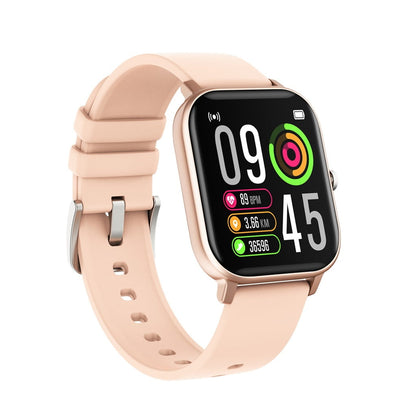 Ceas Smartwatch P8T Optimus idealStore, Impermeabil, Full Touch Screen, Notificari, Control Camera, Anti-Lost, Monitorizare Ritm Cardiac, Arderea Caloriilor, Pedometru, Culoare Gold