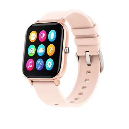 Ceas Smartwatch P8T Optimus idealStore, Impermeabil, Full Touch Screen, Notificari, Control Camera, Anti-Lost, Monitorizare Ritm Cardiac, Arderea Caloriilor, Pedometru, Culoare Gold