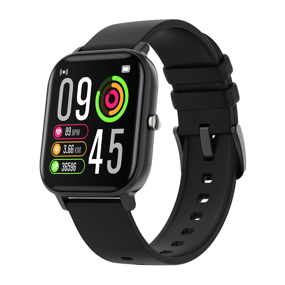 SmartWatch idealStore New P8T, Ecran Full Touch 1.4 Inch, Notificari Apeluri, Mesaje, Aplicatii, Rezistent la Apa IP67, Mod Anti-Lost, Monitorizare Ritm Cardiac, Control Camera, Pedometru, Design Compact, Curea din Silicon