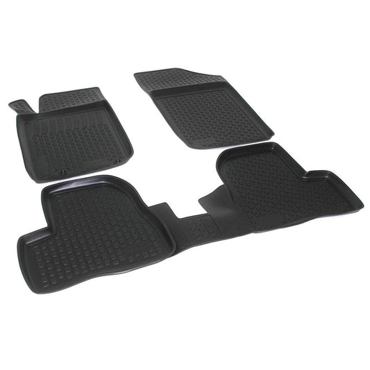 Set 4 covoare profesionale IDL cauciuc stil tavita dedicate PEUGEOT 206 1998-2012, material antiaderent