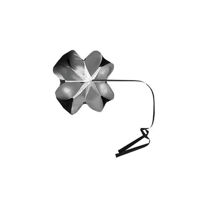 Parasuta Premium POWER SPORT idealSTORE, pentru alergare, viteza, rezistenta si antrenamente sportive, Material rezistent, Circumferinta 114 cm, Lungimea centurii 112 cm, Dimensiuni 105 x 105 cm, Include geanta pentru depozitare