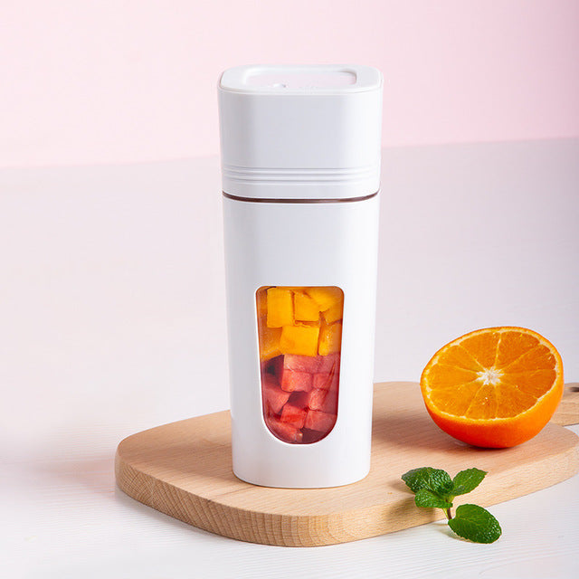 Mini Blender Portabil Multifunctional PASSION FRUIT IdealStore, Incarcare Magnetica, Capacitate 350 ml, 1200 mAH x2, Material Tritan, Straturi Duble, Cutit plat cu 4 Lame 3D, Autonomie Mare
