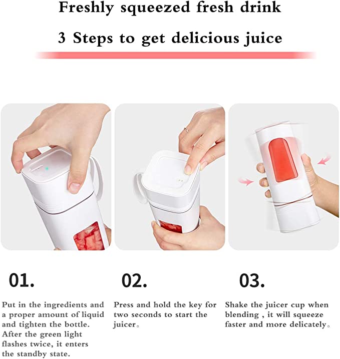 Mini Blender Portabil Multifunctional PASSION FRUIT IdealStore, Incarcare Magnetica, Capacitate 350 ml, 1200 mAH x2, Material Tritan, Straturi Duble, Cutit plat cu 4 Lame 3D, Autonomie Mare