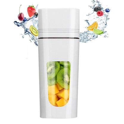 Mini Blender Portabil Multifunctional PASSION FRUIT IdealStore, Incarcare Magnetica, Capacitate 350 ml, 1200 mAH x2, Material Tritan, Straturi Duble, Cutit plat cu 4 Lame 3D, Autonomie Mare