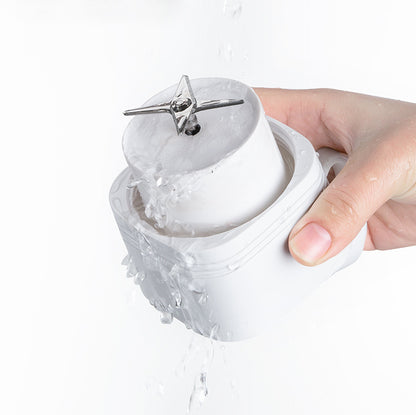 Mini Blender Portabil Multifunctional PASSION FRUIT IdealStore, Incarcare Magnetica, Capacitate 350 ml, 1200 mAH x2, Material Tritan, Straturi Duble, Cutit plat cu 4 Lame 3D, Autonomie Mare