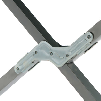 Pat camping pliant ATS, structura de aluminiu, verde, dimensiuni 190 x 65 x 42 cm