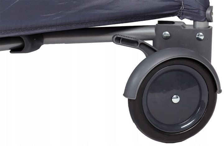 Patut iMK pentru bebe, portabil, pliabil, cu plasa de tantari, roti cu blocare, sistem LockGuard, usa laterala, husa depozitare/transport, 84 x 126 x 66 cm