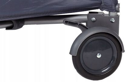 Patut iMK pentru bebe, portabil, pliabil, cu plasa de tantari, roti cu blocare, sistem LockGuard, usa laterala, husa depozitare/transport, 84 x 126 x 66 cm