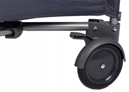 Patut Turistic, EcoToys, Pliant, cu Plasa de Tantari, Albastru